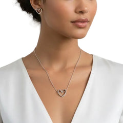Anvine Silver Heart Combo Set