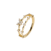 Anvine Butterfly Double-Band Ring