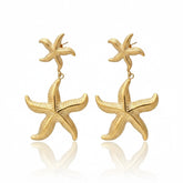 Anvine Double Starfish Drop Earrings