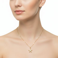 Anvine Pearl Starfish Necklace