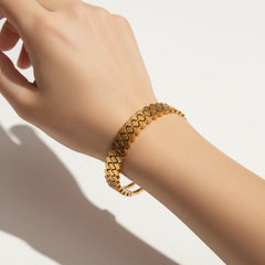 Anvine Heart Chain Link Bangle