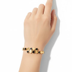 Anvine Midnight Clover Bangle