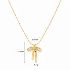 Anvine Bow Pendant Necklace