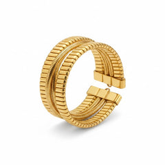 Anvine Golden Industrial Ribbed Cuff