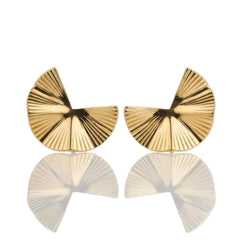 Anvine Golden Sunburst Fan Studs
