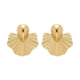 Anvine Scalloped Sunburst Earrings