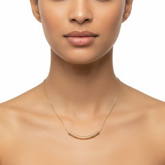 Anvine Golden Boomerang Necklace