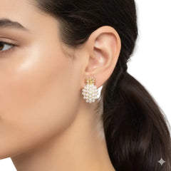 Anvine Pearl Pineapple Stud Earrings