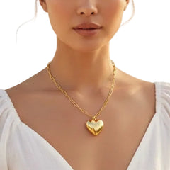 Anvine Eternal Puffy Heart Necklace