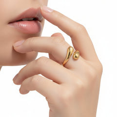 Anvine Golden Hug Ring