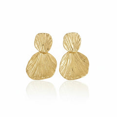 Anvine Gold Shell Drop Earrings
