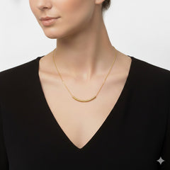 Anvine Golden Boomerang Necklace