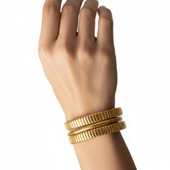 Anvine Golden Industrial Ribbed Cuff