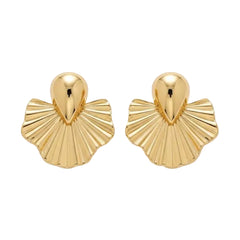 Anvine Scalloped Sunburst Earrings