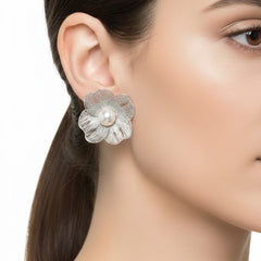 Anvine Silver Filigree Bloom Studs