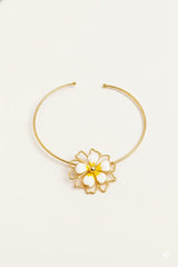 Golden Bloom Daisy Necklace
